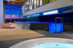 luxurious jacuzzi and indoor pool at DoubleTree by Hilton Zagreb.