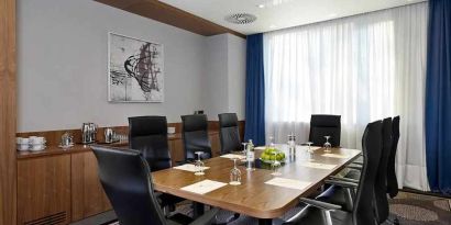 professional meeting room for all business meetings at DoubleTree by Hilton Zagreb.