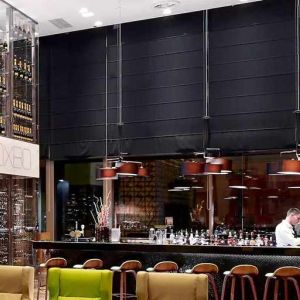 comfortable bar and coworking space at DoubleTree by Hilton Zagreb.