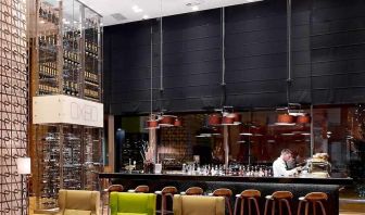 comfortable bar and coworking space at DoubleTree by Hilton Zagreb.