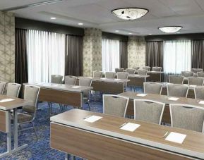 professional, well-equipped conference room at Hampton Inn & Suites Tampa-Ybor City/Downtown.