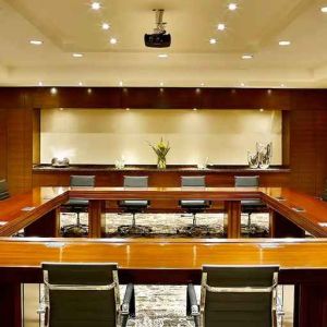 professional meeting room at Hilton Alexandria King's Ranch.