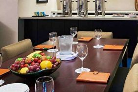 Dining area at Miami International Airport Hotel.