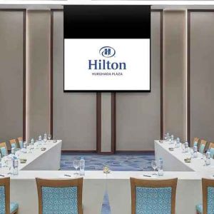 professional meeting room at Hilton Hurghada Plaza.