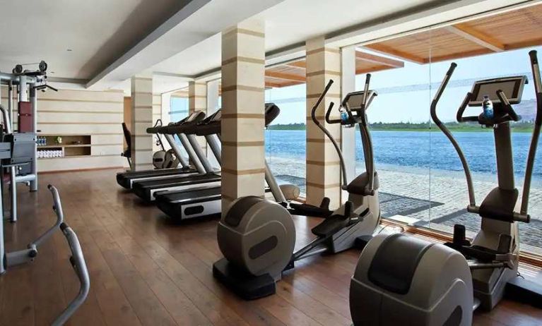 well equipped fitness center at Hilton Luxor Resort & Spa.