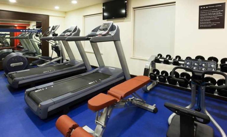 well equipped fitness center at Hampton by Hilton Vadodara-Alkapuri.