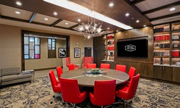 professional and comfortable meeting room for all business needs at Hampton Inn & Suites Lubbock University.