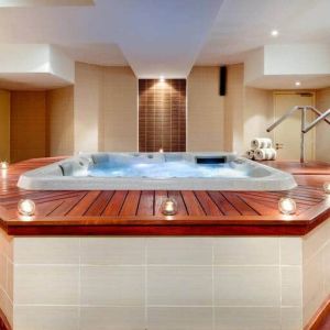 Beautiful jacuzzi at the Hilton Yaounde.