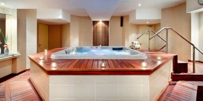 Beautiful jacuzzi at the Hilton Yaounde.