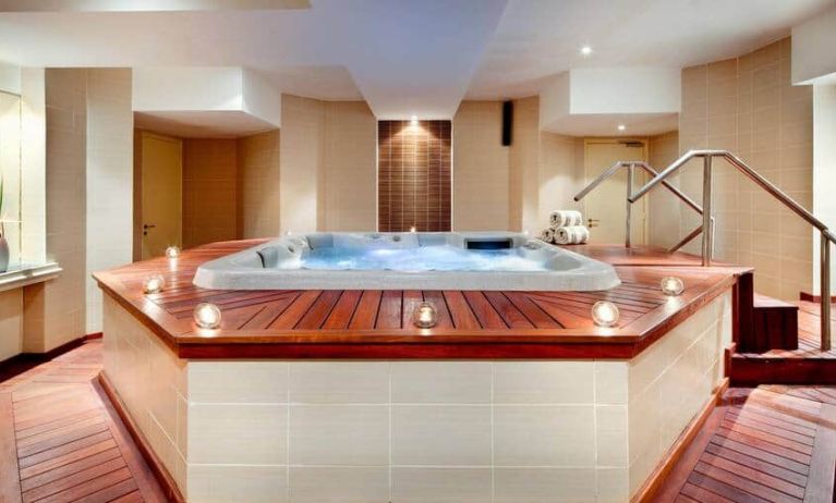 Beautiful jacuzzi at the Hilton Yaounde.