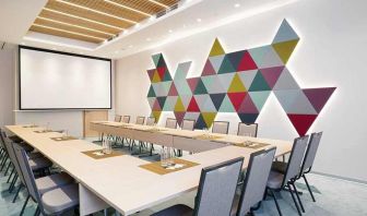 professional meeting room for business meetings at Hilton Garden Inn Budapest City Centre.