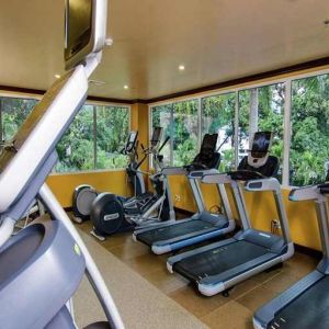 well equipped fitness center at Hilton Princess San Pedro Sula.