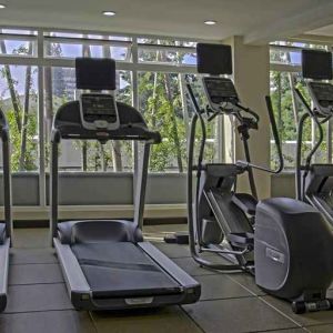 well equipped fitness center at Hilton Garden Inn Guatemala City.