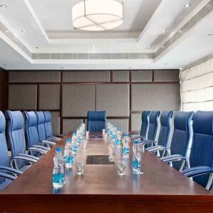 professional meeting room for business meetings at Hilton Chennai.