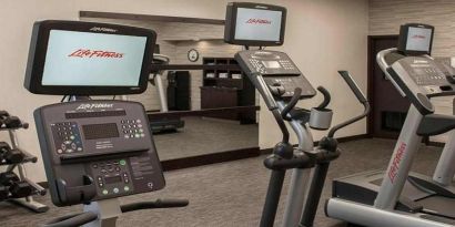 Well equipped fitness center at Sonesta Select Atlanta Norcross I-85.