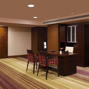 dedicated business center with PC, business desk, printer, and internet at Hilton Garden Inn Trivandrum.