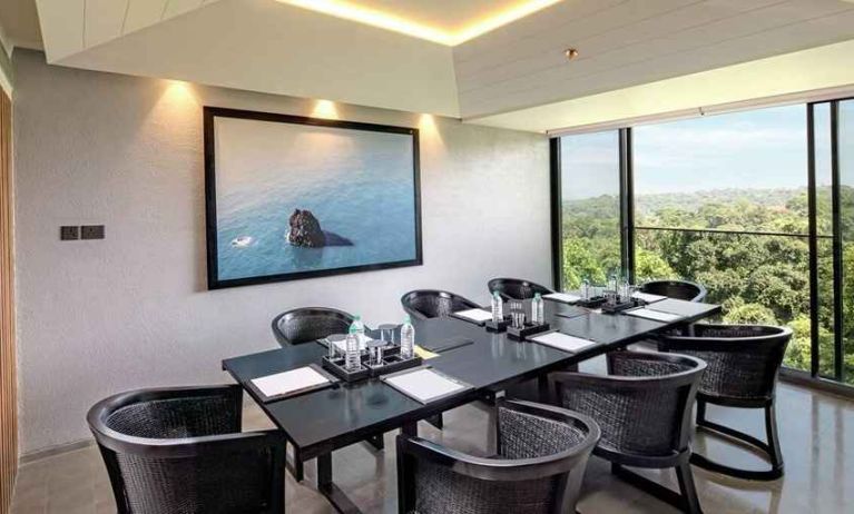 professional meeting room with beautiful nature views at DoubleTree by Hilton Goa - Panaji.