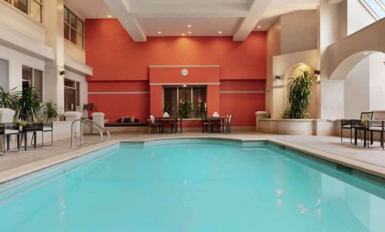 Relaxing indoor pool at the Embassy Suites by Hilton Los Angeles Downey.