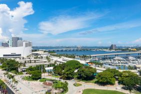 City view from the YVE Hotel Miami.