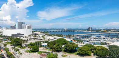 City view from the YVE Hotel Miami.