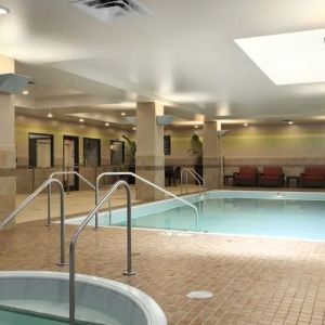 Relaxing indoor pool at the Embassy Suites by Hilton St. Louis Downtown.