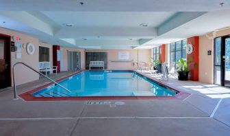 Relaxing indoor pool at the Hampton Inn East Windsor.