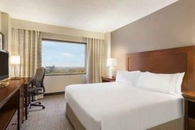 King bedroom at the Doubletree by Hilton Houston Medical Center Hotel & Suites.