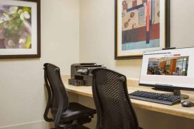 Business center with printer at the Doubletree by Hilton Houston Medical Center Hotel & Suites.