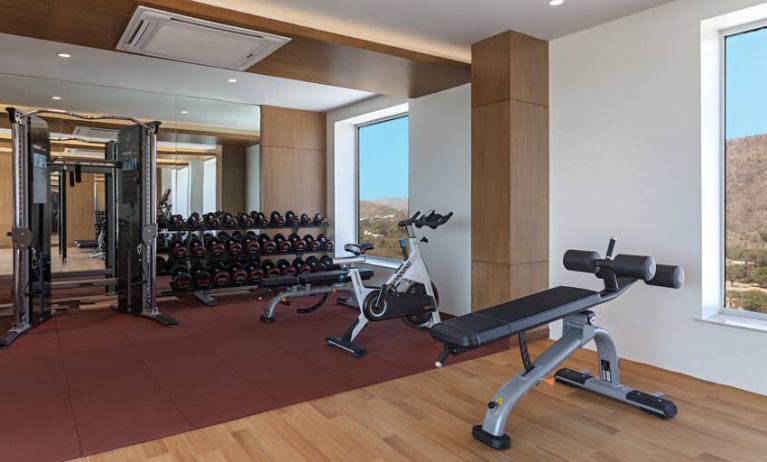 Fitness center at the DoubleTree by Hilton Jaipur Amer.