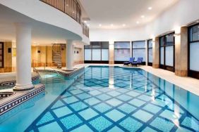 Relaxing indoor pool at the Doubletree by Hilton Glasgow Central.