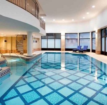 Relaxing indoor pool at the Doubletree by Hilton Glasgow Central.