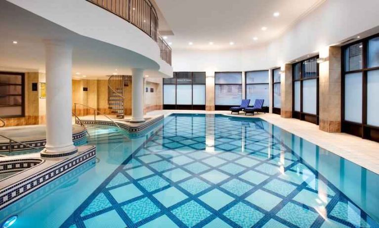 Relaxing indoor pool at the Doubletree by Hilton Glasgow Central.