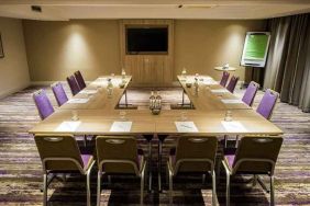 Meeting room with u shape table at the Doubletree by Hilton Glasgow Central.