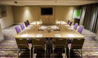 Meeting room with u shape table at the Doubletree by Hilton Glasgow Central.