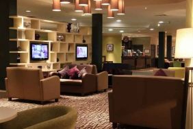 Lobby workspace at the Doubletree by Hilton Glasgow Strathclyde.