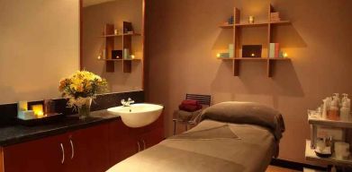 Spa area at the Doubletree by Hilton Glasgow Strathclyde.