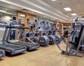 Fitness center at the DoubleTree by Hilton Edinburgh Airport.