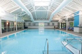 Relaxing indoor pool at the DoubleTree by Hilton Edinburgh Airport.