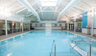 Relaxing indoor pool at the DoubleTree by Hilton Edinburgh Airport.