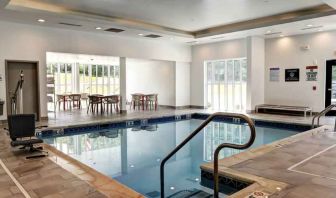 Refreshing indoor pool at Hilton Garden Inn Bel Air.
