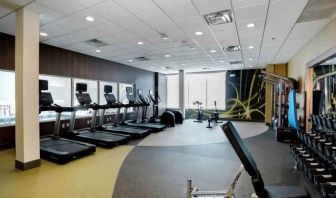 Fitness center at Hilton Garden Inn Bel Air.
