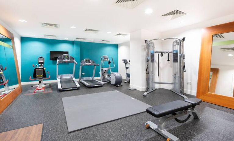 Fitness center at the Hampton by Hilton Sheffield.