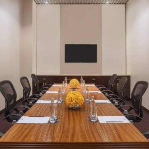 Meeting room at the DoubleTree by Hilton Gurugram Baani Square.