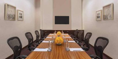 Meeting room at the DoubleTree by Hilton Gurugram Baani Square.