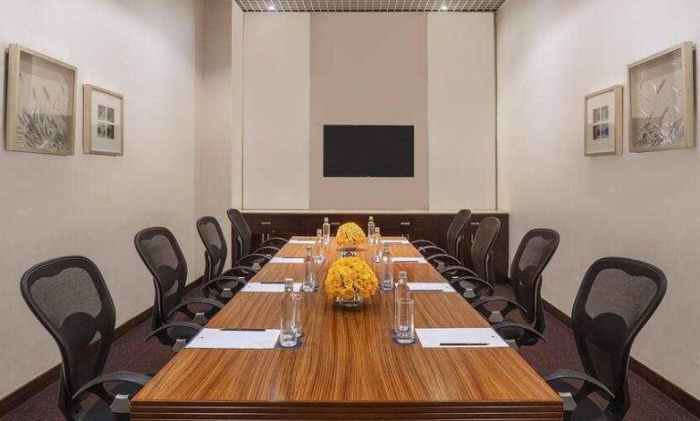 Meeting room at the DoubleTree by Hilton Gurugram Baani Square.