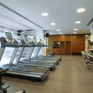 Fitness center at the Hilton Bangalore Embassy GolfLinks.