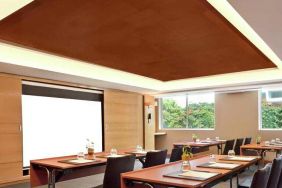 Meeting room at the DoubleTree Suites by Hilton Bangalore.