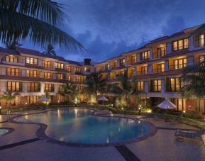 Outdoor pool area at the DoubleTree by Hilton Goa - Arpora - Baga.