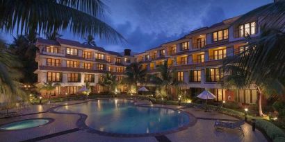 Outdoor pool area at the DoubleTree by Hilton Goa - Arpora - Baga.