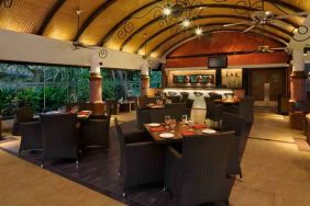 Dining area suitable for co-working at the DoubleTree by Hilton Goa - Arpora - Baga.